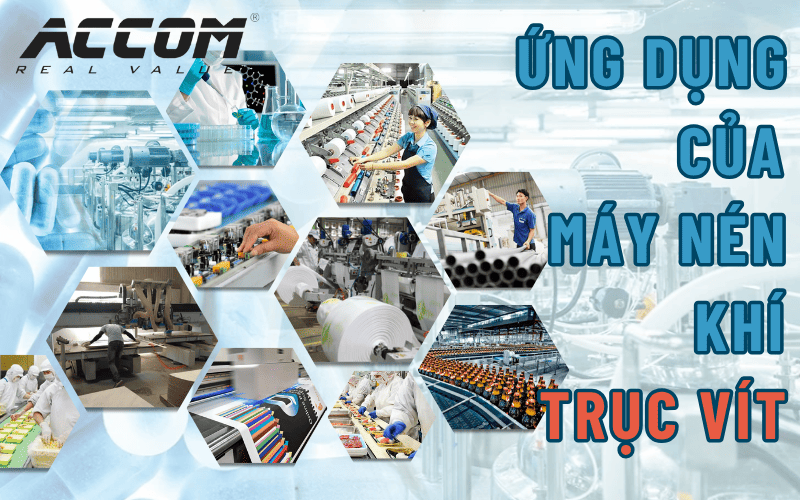 Ứng dụng của máy nén khí trục vít
