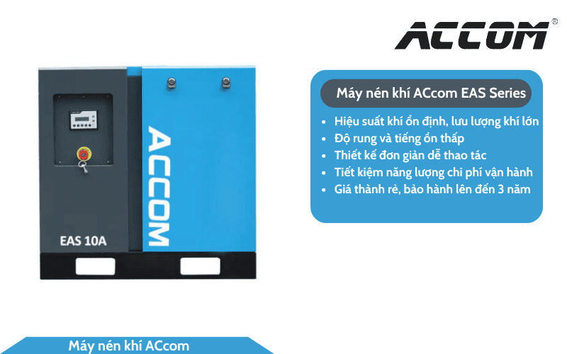 Ưu điểm của máy nén khí ACcom EAS10A