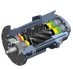 đầu nén trục vít có dầu