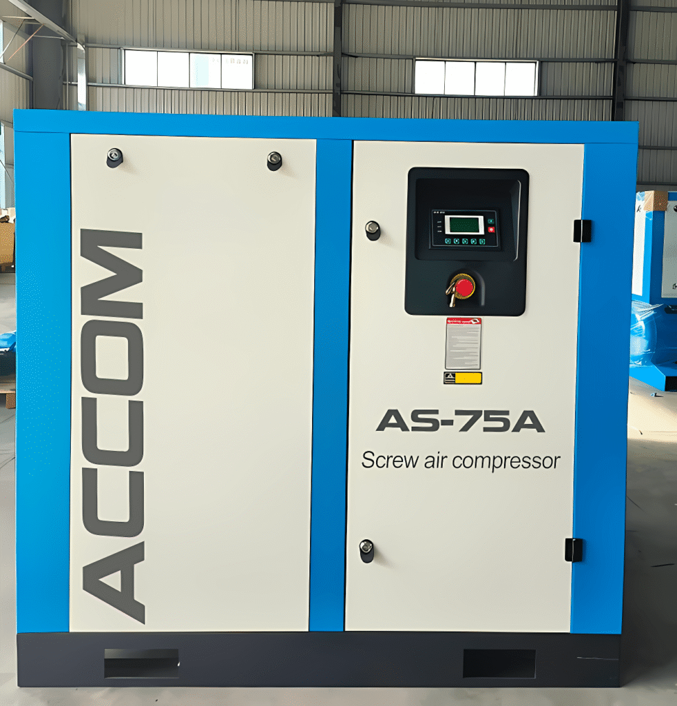Máy nén khí ACcom AS75A 55kW 75HP chính hãng