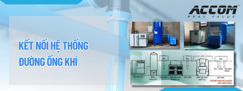 Kết nối hệ thống đường ống khí