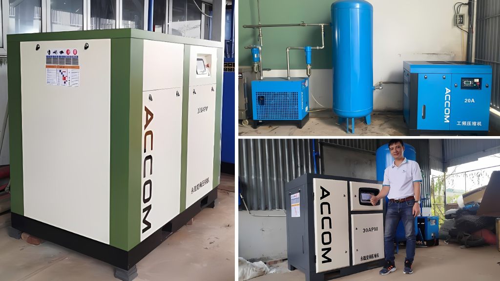 Máy nén khí EAS được nhiều khách hàng tin tưởng lắp đặt