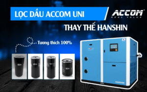 Lọc dầu ACCOM UNI thay thế cho máy nén khí Hanshin