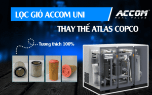 Lọc gió thay thế máy nén khí Atlas Copco - ACCOM UNI