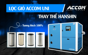 Lọc gió ACCOM UNI thay thế cho máy nén khí Hanshin