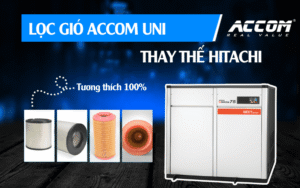Lọc gió ACCOM UNI thay thế máy nén khí Hitachi