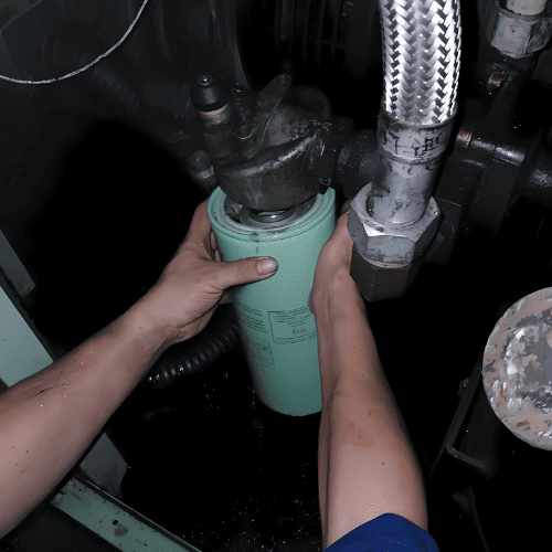 Thay thế lọc dầu ACCOM UNI cho máy nén khí Sullair