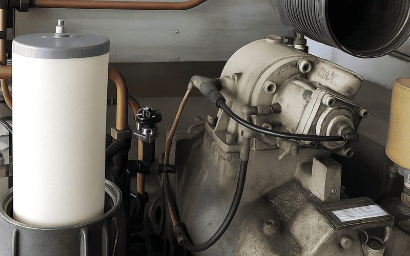 Thay thế lọc tách dầu ACCOM UNI cho máy nén khí Kobelco